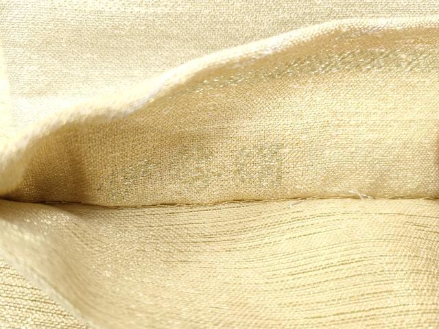 平和屋着物●両面　六通柄袋帯　伊勢絹　枝松文　金銀糸　正絹　逸品　CABH6647dy