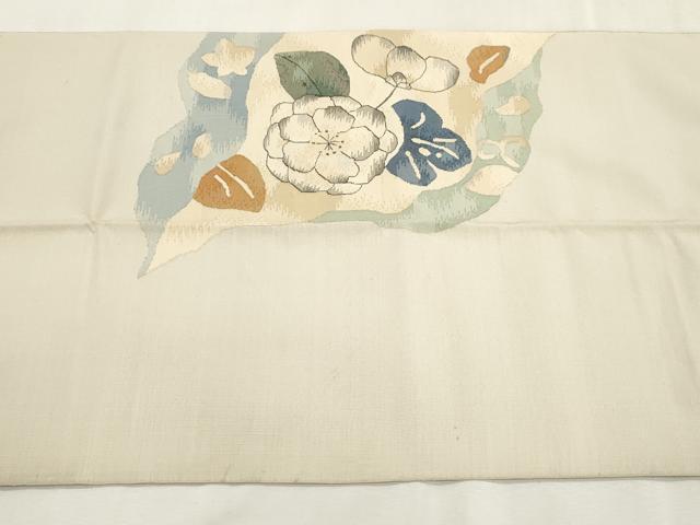 平和屋着物●太鼓柄袋帯　すくい織　辻が花　正絹　逸品　CABH6651dy