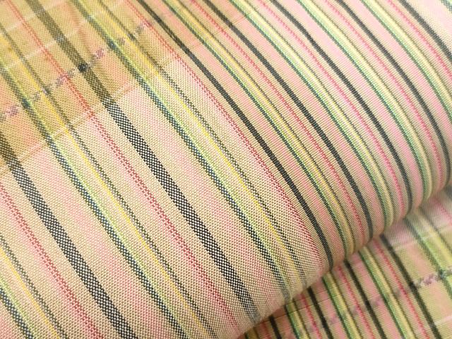 平和屋着物●両面　全通柄袋帯　横段文　正絹　逸品　CABH6654dy