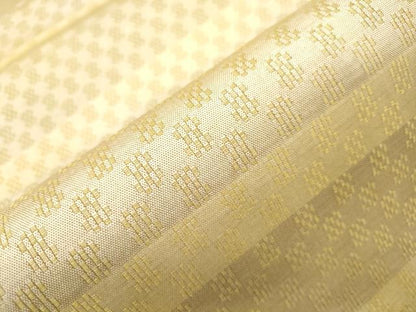 平和屋着物●両面　全通柄袋帯　横段文　正絹　逸品　CABH6654dy