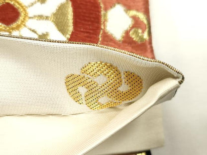 平和屋着物●六通柄袋帯　唐織　新能裳錦　金糸　正絹　逸品　CABH6674dy
