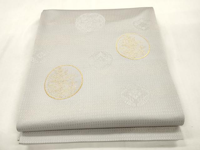 平和屋着物●六通柄袋帯　花丸文　金糸　ほていや扱い　正絹　逸品　未使用　CABH6675dy
