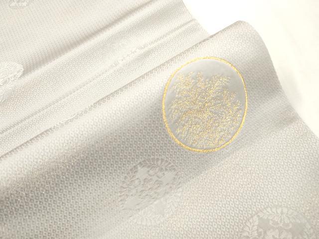 平和屋着物●六通柄袋帯　花丸文　金糸　ほていや扱い　正絹　逸品　未使用　CABH6675dy