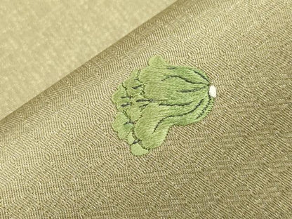 平和屋着物●太鼓柄袋帯　総刺繍　成り物　金糸　正絹　逸品　CABH6684dy
