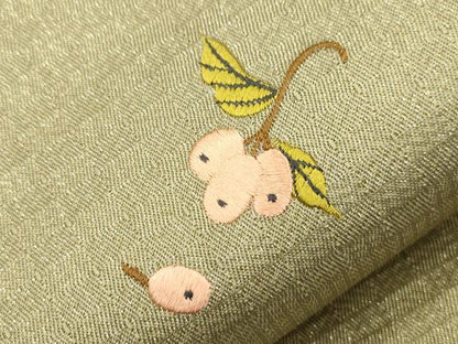 平和屋着物●太鼓柄袋帯　総刺繍　成り物　金糸　正絹　逸品　CABH6684dy