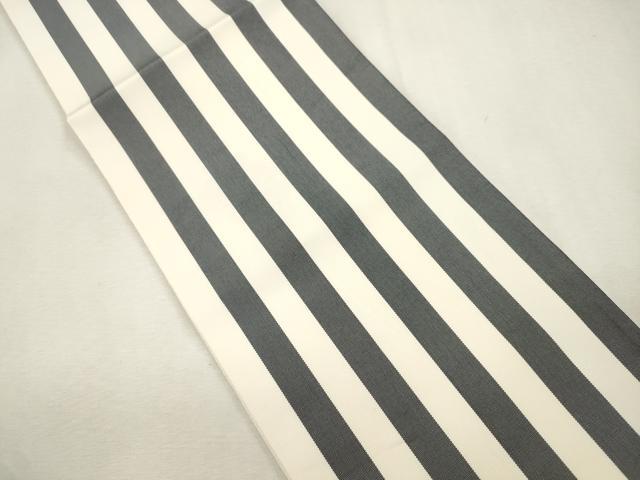 平和屋着物●撫松庵　両面　半幅帯　草花文　金銀糸　正絹　逸品　CABH6709dy