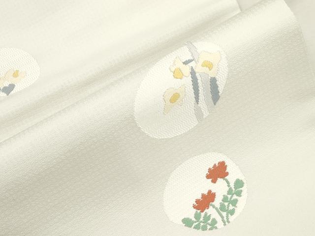 平和屋着物●九寸名古屋帯　草花丸文　逸品　CABH6727dy