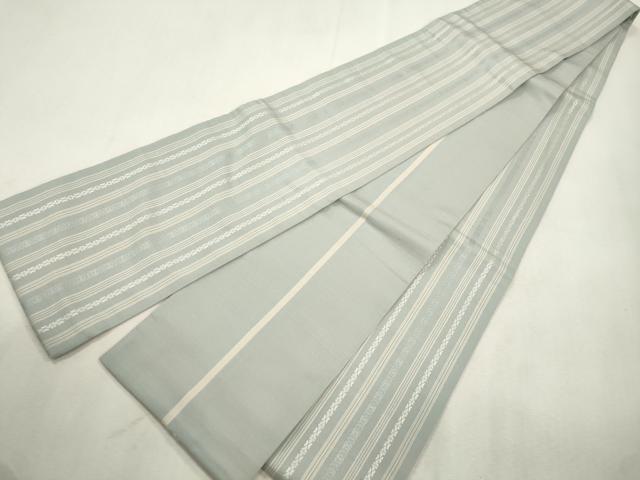 平和屋着物●本場筑前博多織　半幅帯　献上　正絹　逸品　CABH6738dy