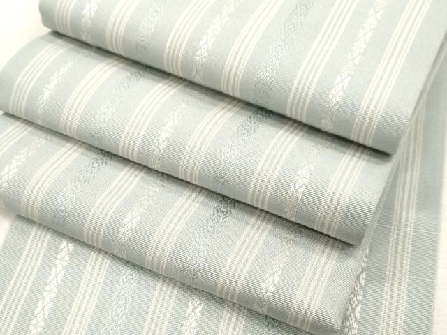 平和屋着物●本場筑前博多織　半幅帯　献上　正絹　逸品　CABH6738dy