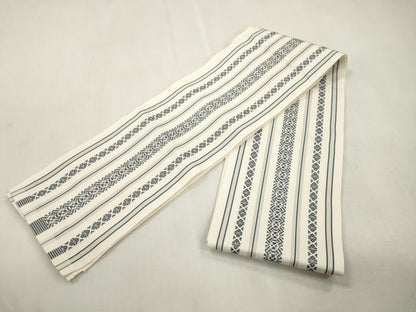 平和屋着物●本場筑前博多織　半幅帯　献上　一重帯　正絹　逸品　CABH6743dy