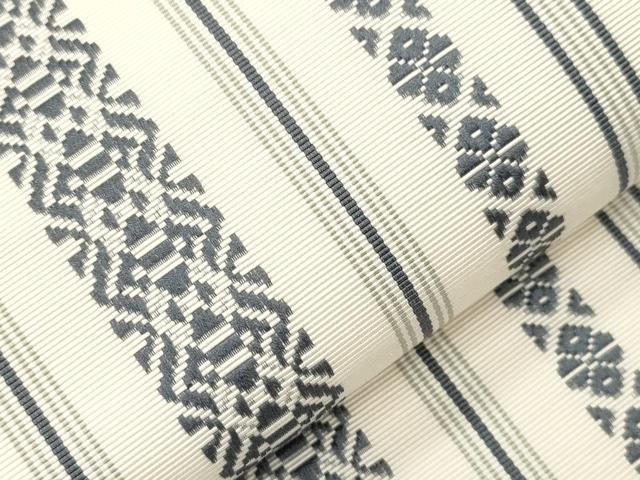 平和屋着物●本場筑前博多織　半幅帯　献上　一重帯　正絹　逸品　CABH6743dy