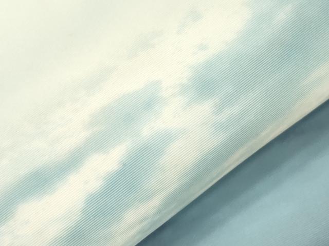 平和屋着物●塩瀬　つけ帯　作家物　風景文　正絹　逸品　CABH6747dy