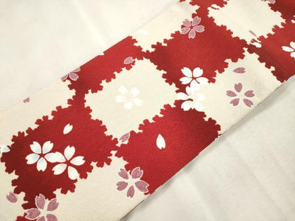 平和屋着物●つけ帯　舞桜文　CABH6748dy