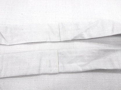 平和屋着物●つけ帯　紬地　草木文　銀通し地　正絹　逸品　CABH6749dy