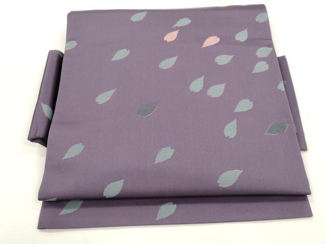 平和屋着物●世界的人形師　辻村寿三郎　ジュサブロー　つけ帯　舞桜文　金糸　正絹　逸品　CABH6752dy