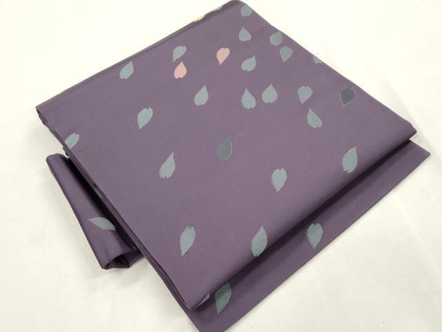 平和屋着物●世界的人形師　辻村寿三郎　ジュサブロー　つけ帯　舞桜文　金糸　正絹　逸品　CABH6752dy