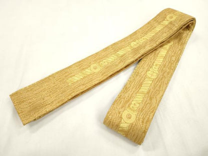 平和屋着物●男性　両面　角帯　間道　金糸　正絹　逸品　CABH6761dy