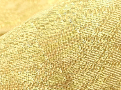 平和屋着物●男性　両面　角帯　間道　金糸　正絹　逸品　CABH6761dy