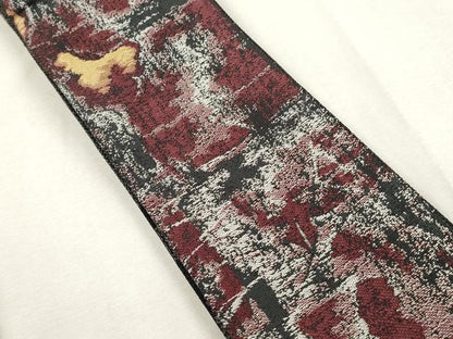 平和屋着物●男性　両面　角帯　幾何学文　正絹　逸品　CABH6765dy