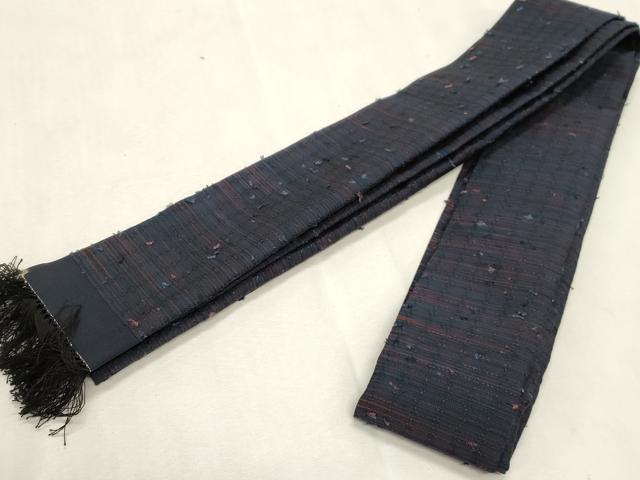 平和屋着物●綴れ　男性　角帯　霞文　正絹　逸品　CABH6770dy