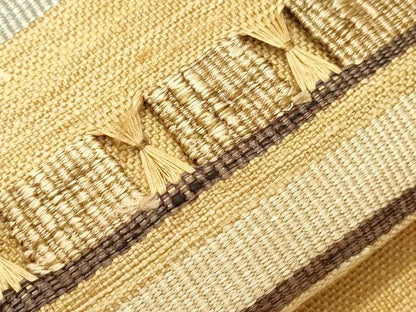 平和屋着物●八寸名古屋帯　すくい織　霞花文　やまと誂製　正絹　逸品　未使用　CABH6781dy