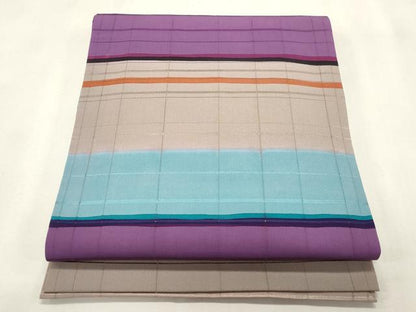 平和屋着物●九寸開き名古屋帯　横段文　正絹　逸品　CABH6786dy