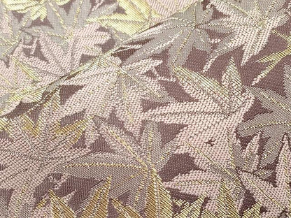 平和屋着物●洛楽人工房　全通柄袋帯　草花文　金糸　正絹　逸品　CABH6800dy