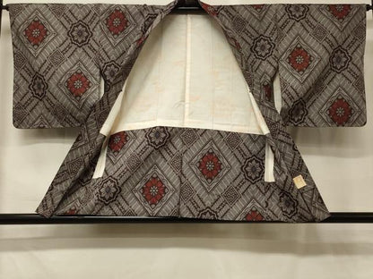 平和屋着物＃大島紬　羽織　花菱文　証紙付き　正絹　逸品　未使用　CABH6804in