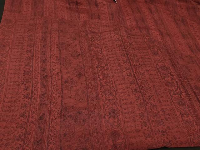 平和屋着物＃道行コート　花唐草間道　正絹　逸品　CABH6805in