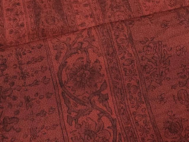 平和屋着物＃道行コート　花唐草間道　正絹　逸品　CABH6805in