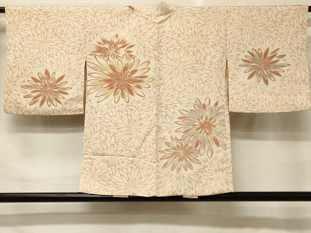 平和屋着物＃羽織　寿光織　花づくし　金銀糸　正絹　逸品　CABH6807in