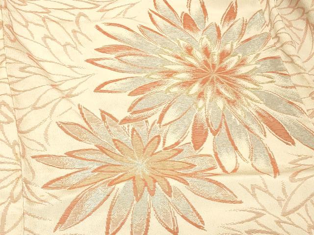 平和屋着物＃羽織　寿光織　花づくし　金銀糸　正絹　逸品　CABH6807in