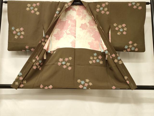 平和屋着物＃羽織　舞花文　正絹　逸品　未使用　CABH6811in