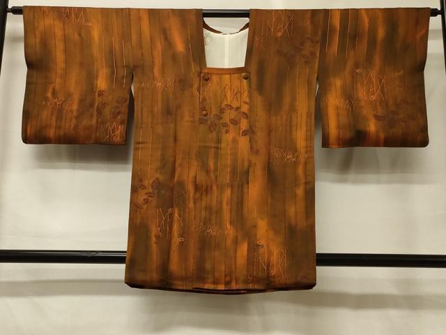 平和屋着物＃道行コート　枝花間道　暈し染め　正絹　逸品　CABH6813in