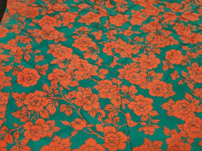 平和屋着物＃アンティーク　大正ロマン　羽織　草花文　正絹　逸品　CABH6819in