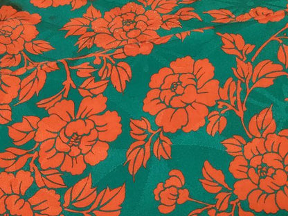 平和屋着物＃アンティーク　大正ロマン　羽織　草花文　正絹　逸品　CABH6819in