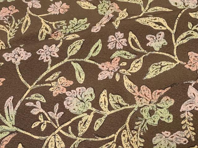 平和屋着物＃羽織　ろうけつ染め　草花文　正絹　逸品　未使用　CABH6820in