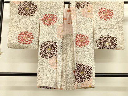 平和屋着物＃羽織　花唐草文　金彩　正絹　逸品　CABH6821in