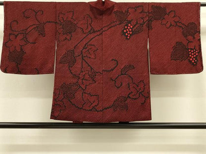 平和屋着物＃羽織　総絞り　葡萄蔦の葉文　正絹　逸品　未使用　CABH6830in