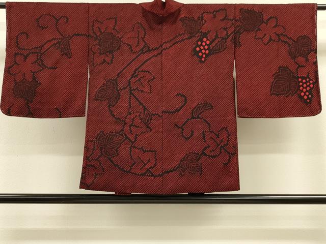 平和屋着物＃羽織　総絞り　葡萄蔦の葉文　正絹　逸品　未使用　CABH6830in