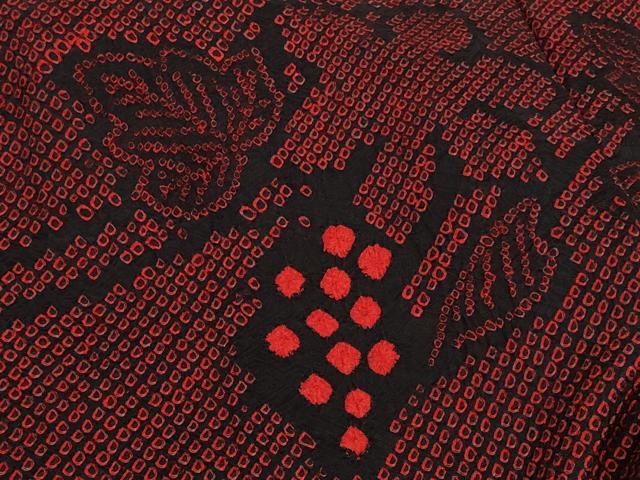 平和屋着物＃羽織　総絞り　葡萄蔦の葉文　正絹　逸品　未使用　CABH6830in