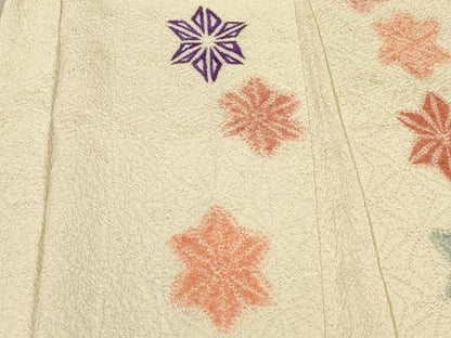 平和屋着物＃羽織　総絞り　麻の葉文様　正絹　逸品　CABH6839in