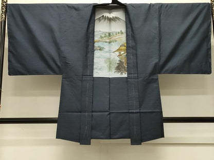 平和屋着物＃男性　本場大島紬　羽織　100亀甲　総詰め　正絹　逸品　未使用　CABH6842in