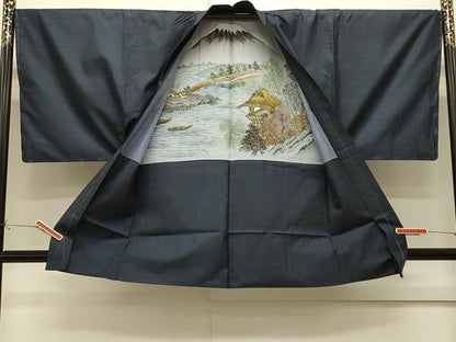 平和屋着物＃男性　本場大島紬　羽織　100亀甲　総詰め　正絹　逸品　未使用　CABH6842in