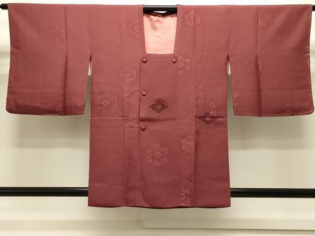 平和屋着物＃道行コート　ドロンワーク　菱正倉院花文　正絹　逸品　未使用　CABH6844in