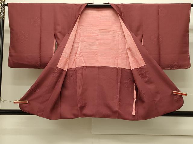 平和屋着物＃道行コート　ドロンワーク　菱正倉院花文　正絹　逸品　未使用　CABH6844in
