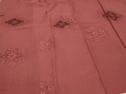 平和屋着物＃道行コート　ドロンワーク　菱正倉院花文　正絹　逸品　未使用　CABH6844in