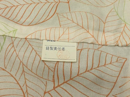 平和屋着物＃道中着　霞文　暈し染め　鬼しぼ縮緬　正絹　逸品　CABH6847in