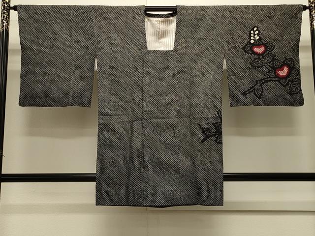 平和屋着物＃道行コート　総絞り　枝花文　正絹　逸品　CABH6848in