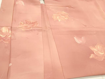 平和屋着物＃羽織　地紋起こし　枝花文　暈し染め　正絹　逸品　未使用　CABH6852in